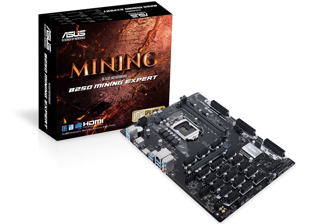Διαθέσιμο το motherboard ASUS B250 Mining Expert με τις 19 υποδοχές PCIe