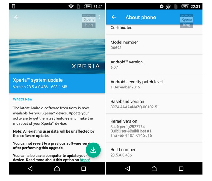 Sony: Το Android 6.0 Marsmallow φτάνει στα Xperia Z2, Xperia Z3 και Xperia Z3 Compact