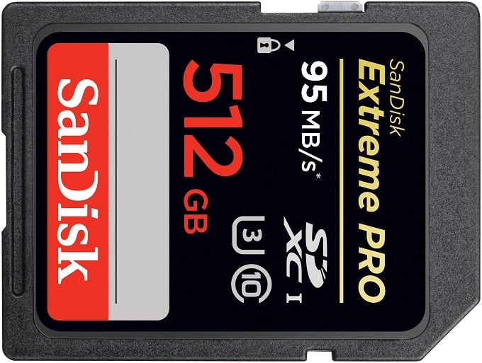 SanDisk 512GB Extreme PRO UHS-I SDXC. Μισό terabyte σε μέγεθος γραμματόσημου