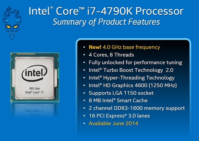 Η Intel ανακοίνωσε τους νέους ξεκλείδωτους επεξεργαστές "Devil's Canyon" (Core i7-4790K και Core i5-4690K)