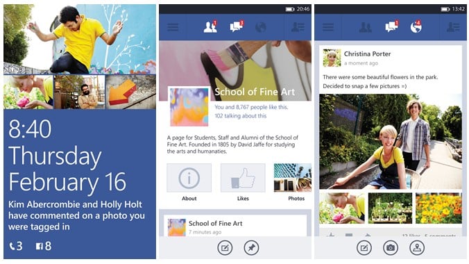 Facebook: Πλήρως ανανεωμένη εφαρμογή για Windows Phone 8