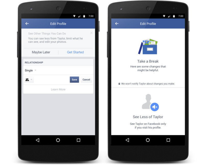 Το Facebook ενσωματώνει νέες δυνατότητες, οι οποίες καθιστούν ευκολότερη τη χρήση του μετά από έναν χωρισμό