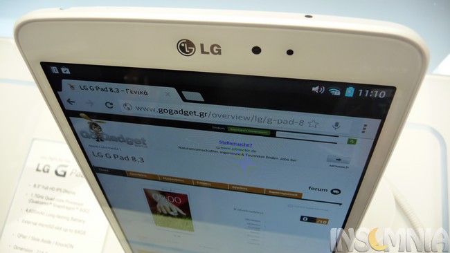 LG G Pad 8.3: Η επιστροφή της LG στα tablet (video)