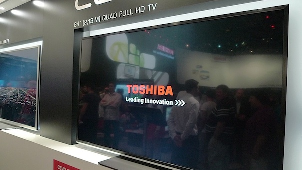 H Toshiba στη χώρα του 4K με την 84' Quad Full HD TV