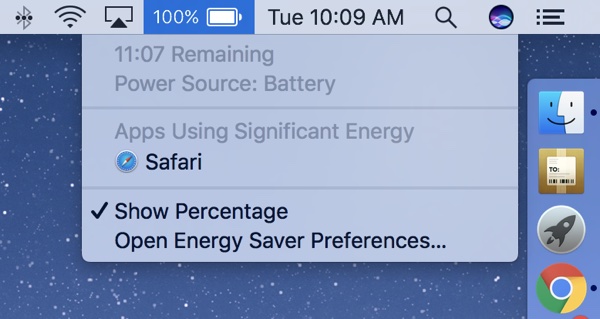 Η Apple αφαιρεί την ένδειξη χρόνου αυτονομίας της μπαταρίας στο MacBook Pro