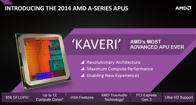 AMD Kaveri APUs. Ανακοινώθηκαν επίσημα τα μοντέλα A10-7850K, A10-7700K και A8-7600