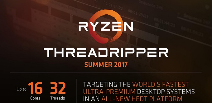 H AMD αποκάλυψε τους νέους high-end desktop επεξεργαστές της, Threadripper, με 16 πυρήνες και 32 threads!