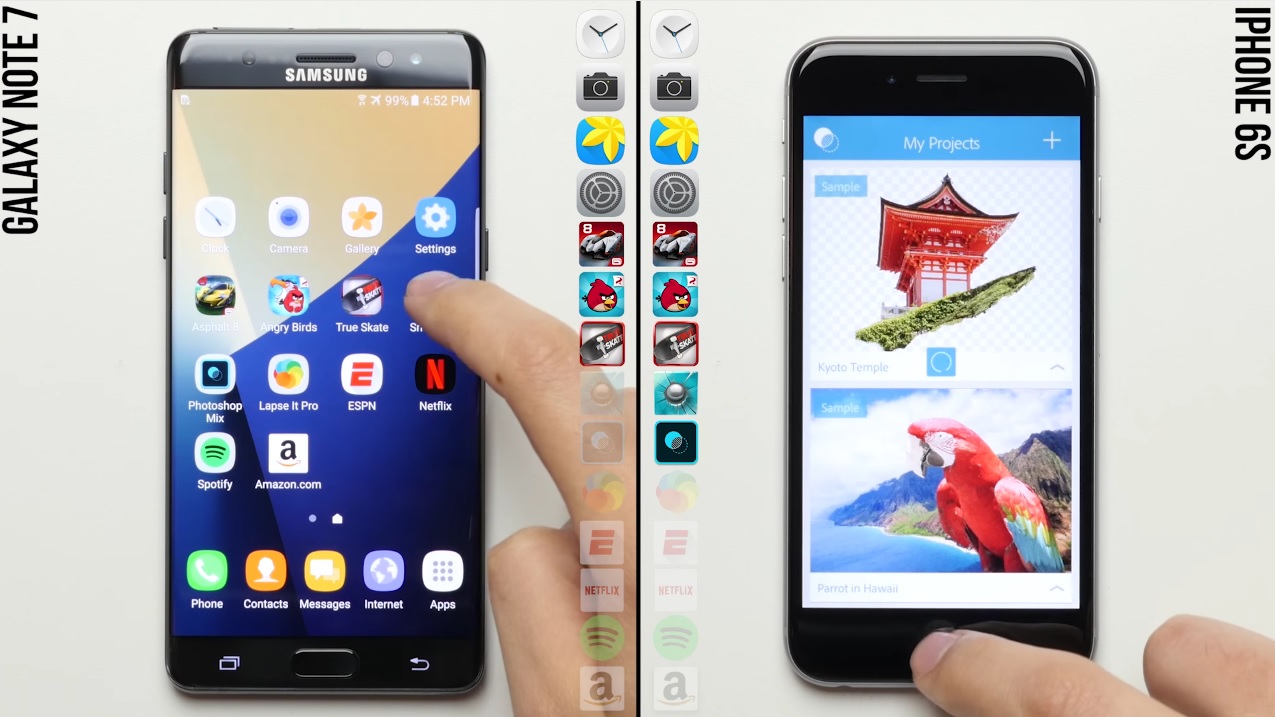 Το Samsung Galaxy Note7 χάνει σε τεστ ταχύτητας από το ενός χρόνου iPhone 6s!