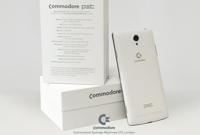 Η Commodore παρουσίασε το PET, ένα νέο Android smartphone με οθόνη 5,5 ιντσών