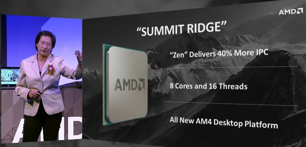Η AMD επιβεβαίωσε τα βασικά χαρακτηριστικά των επεξεργαστών “Summit Ridge”