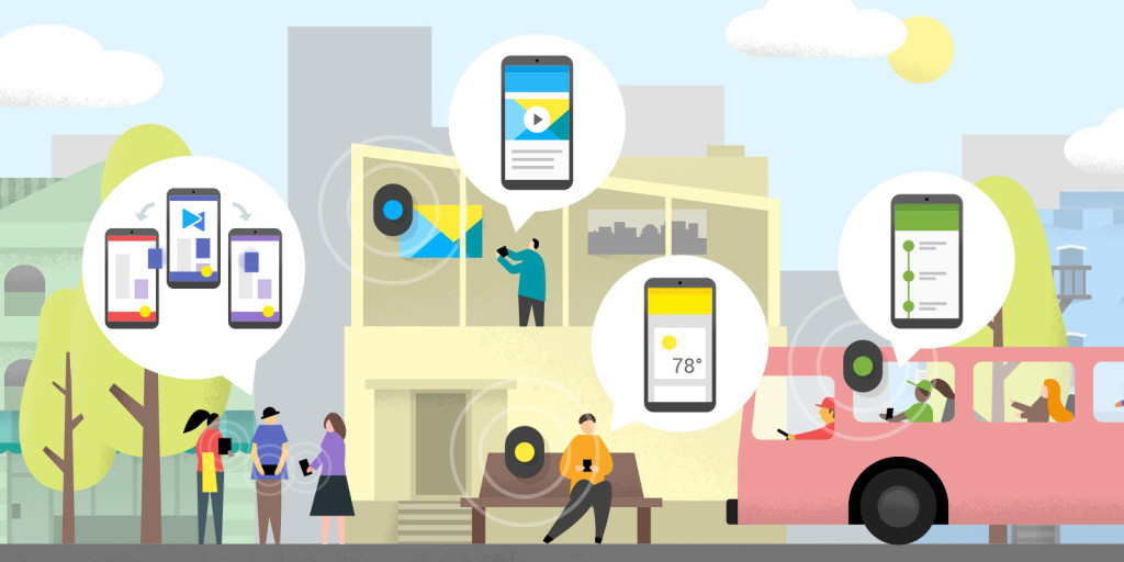 Android Nearby για ενημερώσεις στο smartphone για apps/ιστοσελίδες σχετικές με την τοποθεσία σας