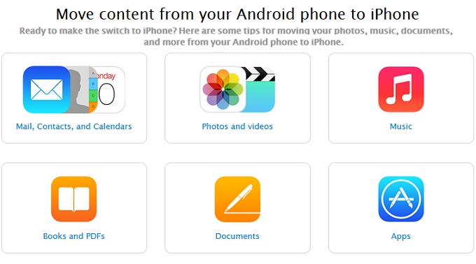 Η Apple δημιουργεί σελίδα υποστήριξης για να βοηθήσει χρήστες να μεταφέρουν δεδομένα από το Android smartphone τους στο iPhone