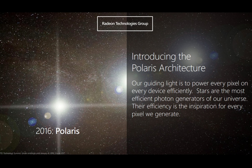 H νέα αρχιτεκτονική GPU της AMD “Polaris” θα είναι αποδοτικότερη