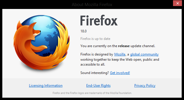 Διαθέσιμος ο Firefox 18 με υποστήριξη Retina αναλύσεων