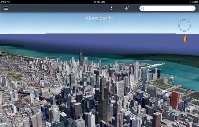 Υποστήριξη του Streetview στο Google Earth για iOS