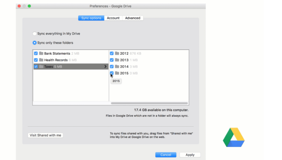 To Google Drive τώρα επιτρέπει τον συγχρονισμό συγκεκριμένων subfolders με το PC ή τον Mac σας