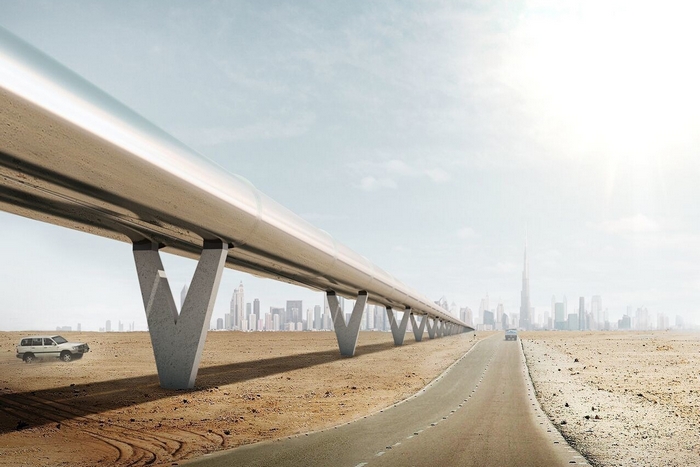 Η Hyperloop One επιδεικνύει concept για ταξίδι από το Ντουμπάι στο  Άμπου Ντάμπι σε 12 λεπτά