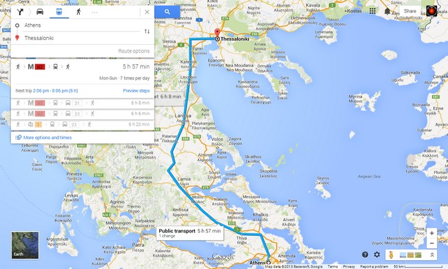 Ένταξη του σιδηροδρομικού δικτύου Ελλάδος στα Google Maps