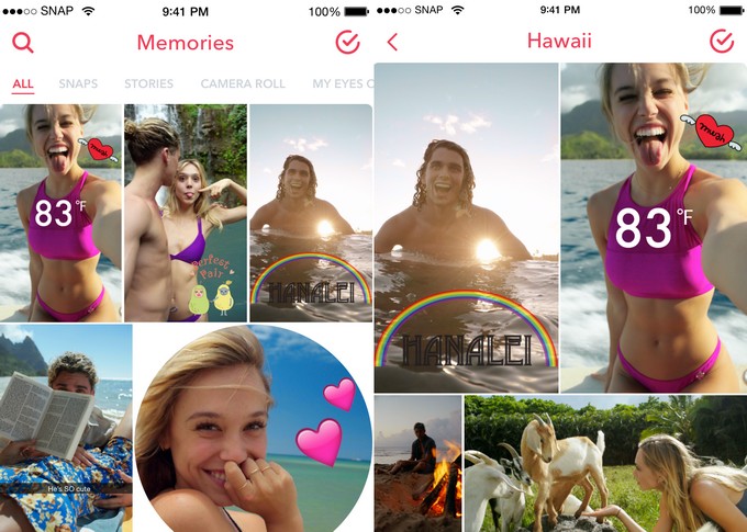 Το Snapchat ανακοίνωσε το νέο χαρακτηριστικό Memories