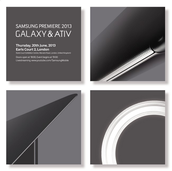 Samsung: Νέα Galaxy και ATIV μοντέλα στις 20 Ιουνίου