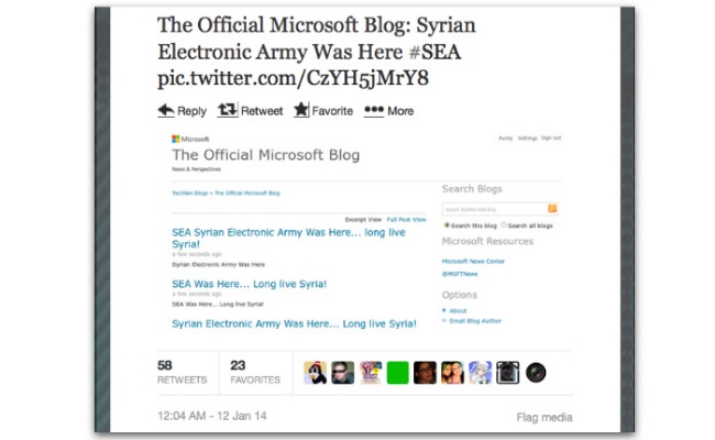 Δεύτερη επίθεση του Συριακού Ηλεκτρονικού Στρατού στην Microsoft