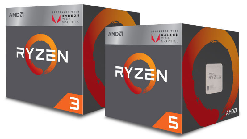 Διαθέσιμες οι νέες Raven Ridge APUs της AMD, Ryzen 5 2400G και Ryzen 3 2200G