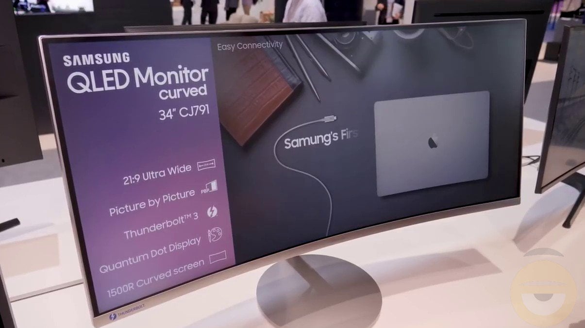 Την πρώτη κυρτή οθόνη QLED με Thunderbolt 3 ανακοίνωσε η Samsung (IFA)