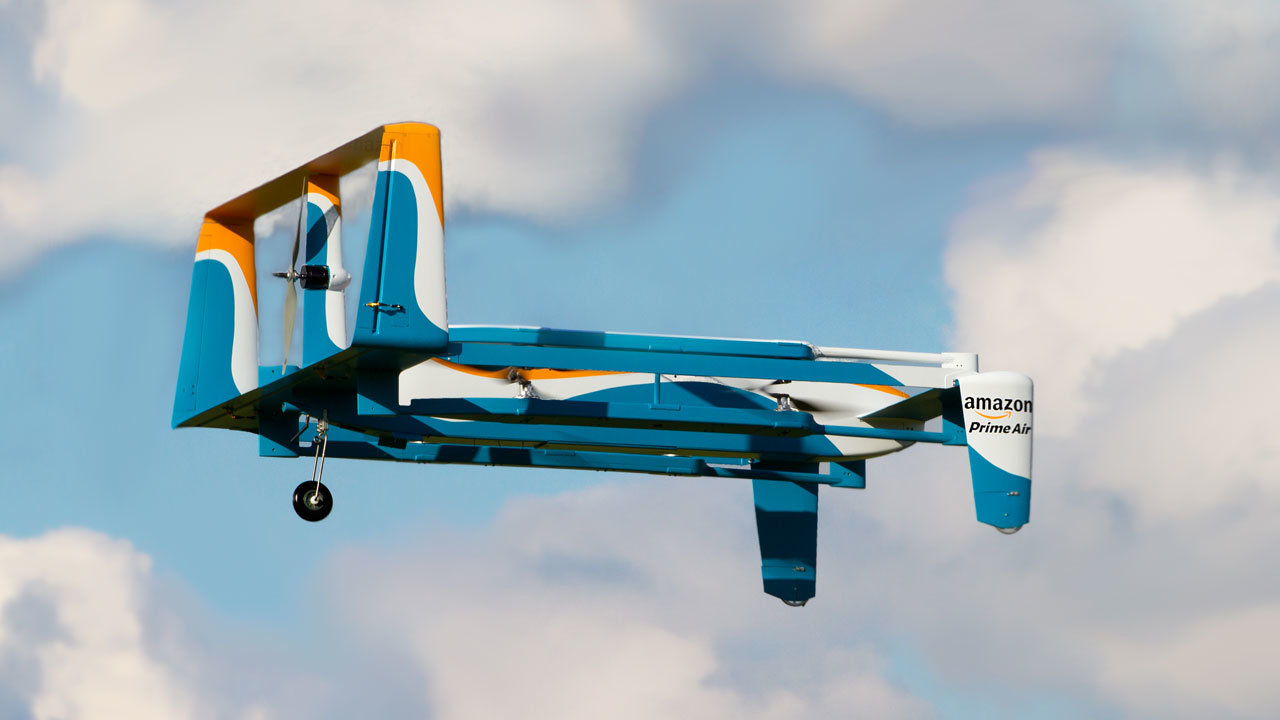 Η Amazon υποσχέθηκε παραδόσεις με χρήση drones σε βάθος πενταετίας, πριν πέντε χρόνια...
