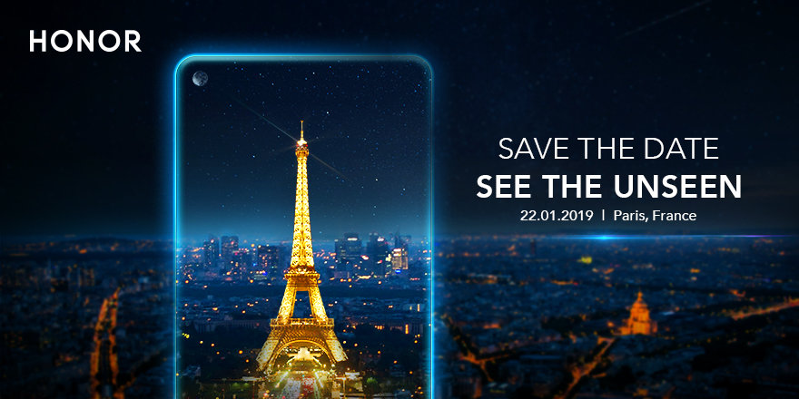 Η Honor θα παρουσιάσει στο Παρίσι στις 22 Ιανουαρίου ένα κινητό με οπή στην οθόνη