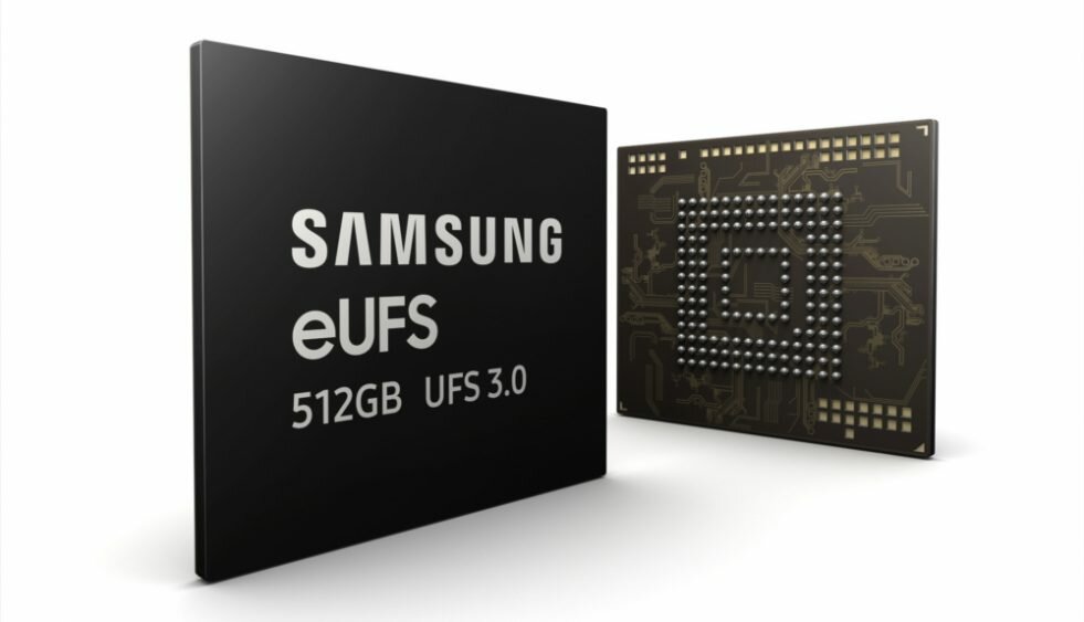 Η Samsung ξεκίνησε τη μαζική παραγωγή των πρώτων chips 512GB eUFS 3.0