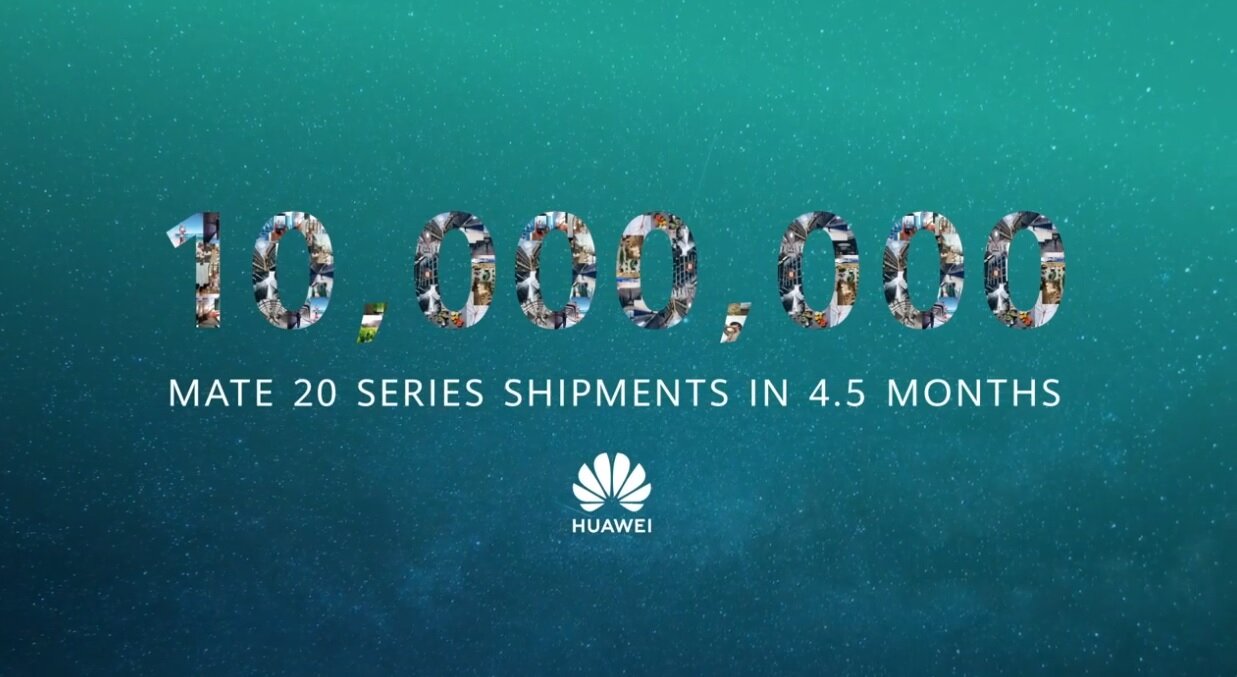 H σειρά Mate 20 της Huawei έφτασε τις 10 εκατομμύρια αποστολές