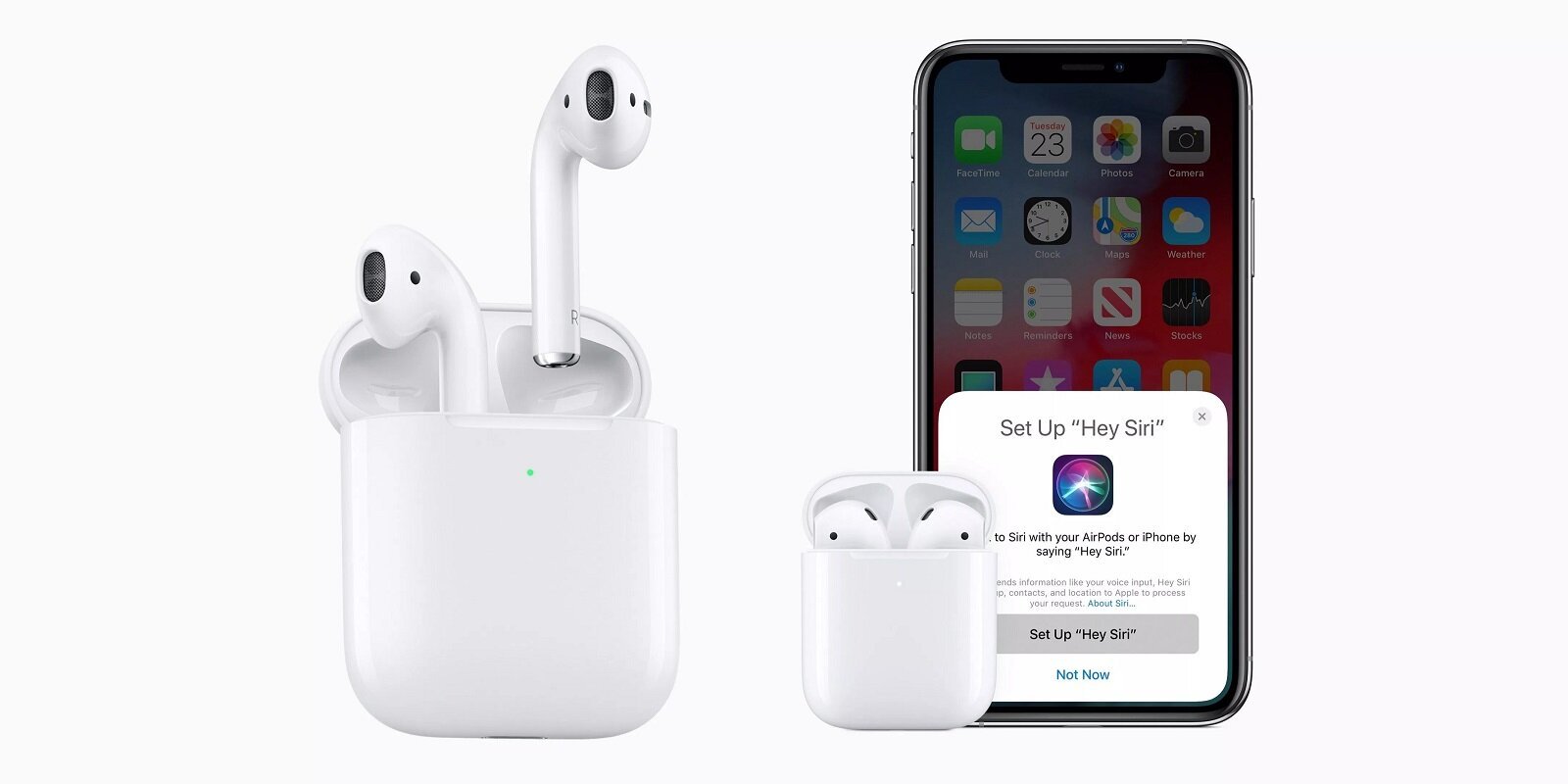 Νέα Apple AirPods με αυξημένη αυτονομία, «Hey Siri» και επιλογή για wireless charging case