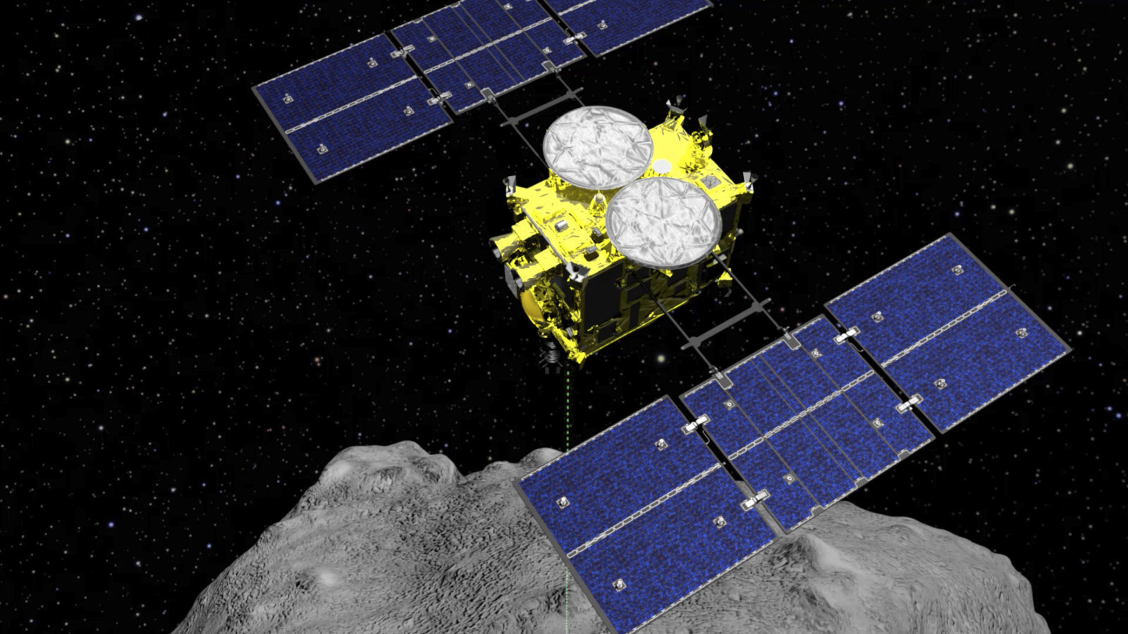 To Ιαπωνικό διαστημικό σκάφος Hayabusa2 πυροδότησε εκρηκτικά στον αστεροειδή Ryugu