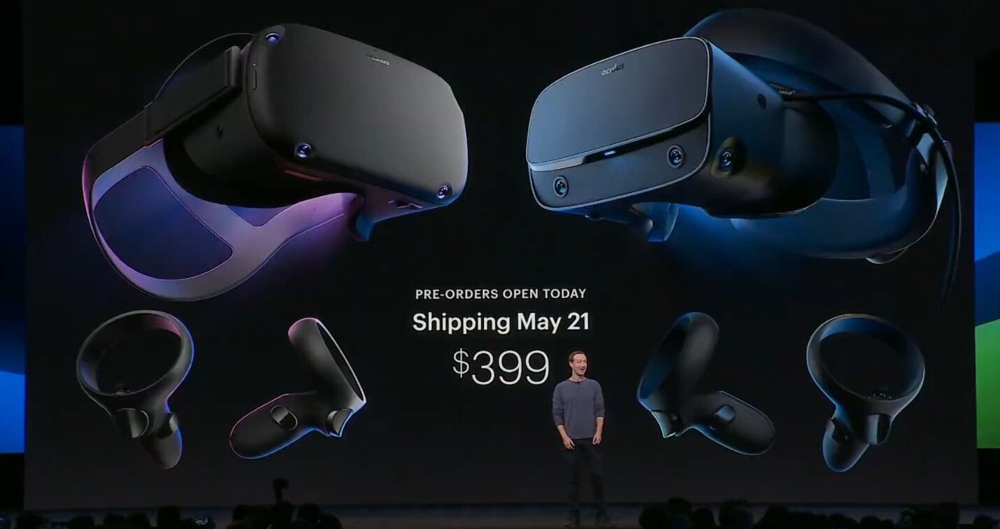 Από την 21η Μαΐου θα είναι διαθέσιμα τα νέα VR headsets του Facebook, Oculus Rift S και Quest