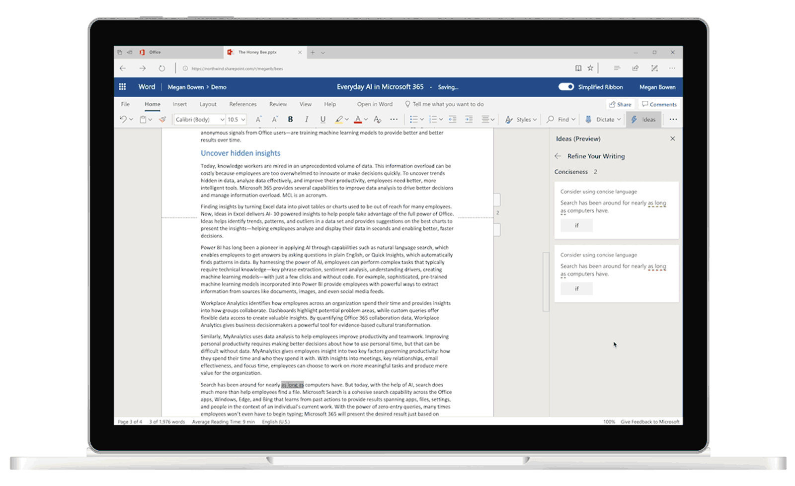 Το Microsoft Word χρησιμοποιεί τώρα Τεχνητή Νοημοσύνη για να σας βοηθήσει να βελτιωθείτε στη συγγραφή κειμένου