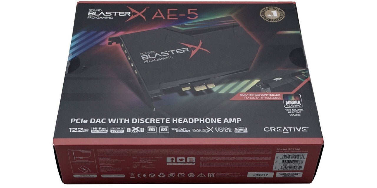 Περισσότερες πληροφορίες για "Creative Sound BlasterX AE-5 Review"