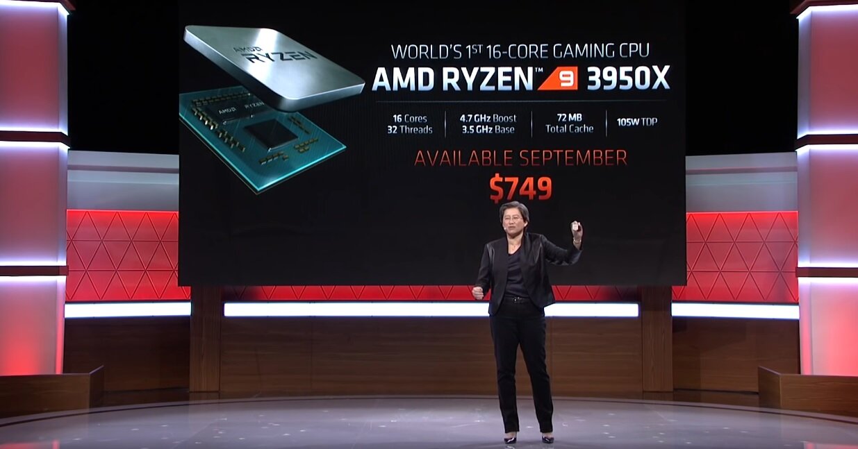 Νέος 16-core επεξεργαστής Ryzen 9 3950X από την AMD