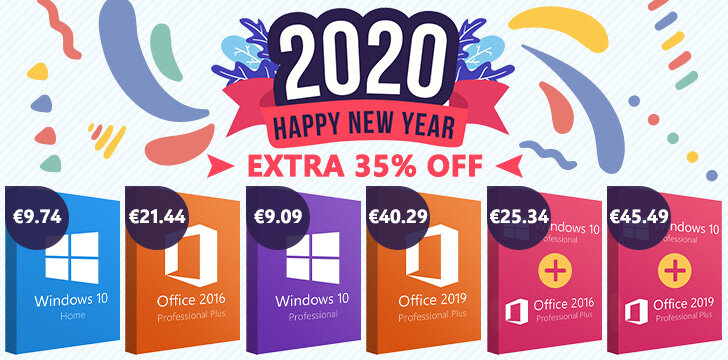 Περισσότερες πληροφορίες για "Πρωτοχρονιάτικα deals σε λογισμικό: Windows 10 Pro με 9,99€, Office 2016 Pro με 21,44€ και Office 2019 με 45,49€"