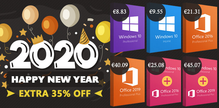 2020 New Year Promotion: Αποκτήστε Windows 10 Pro με €8.83