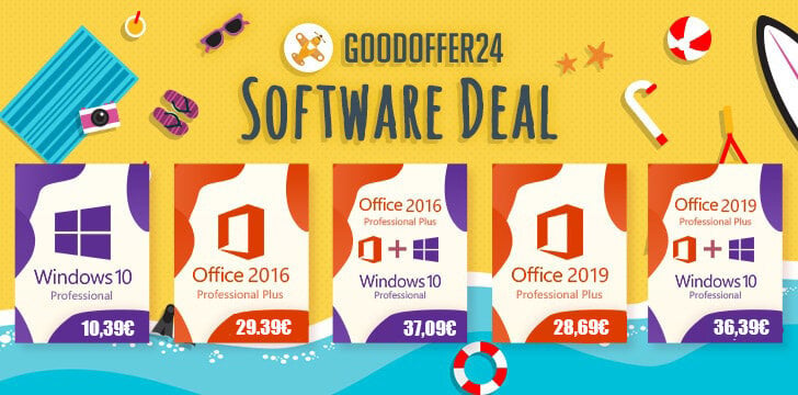 Summer Sales με Windows 10 και Office από 10.39€!