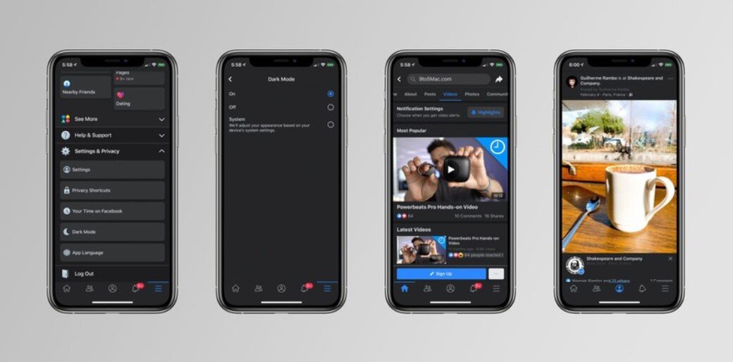 Το Facebook κάνει διαθέσιμη τη λειτουργία Dark στο iOS