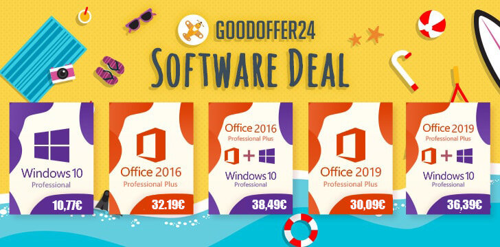 Summer Sales με Windows 10 και Office από 10.77€!