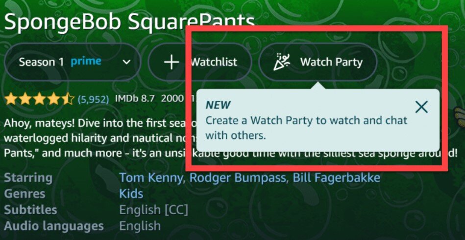Το Amazon Prime Video φέρνει λειτουργία Watch Party για να βλέπουμε ταινίες με φίλους