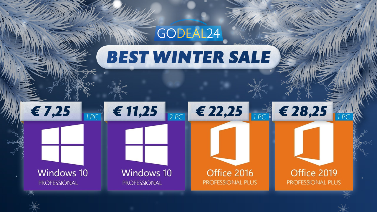 Χειμερινές προσφορές στο GoDeal24: Windows 10 Pro στα 7.25€!