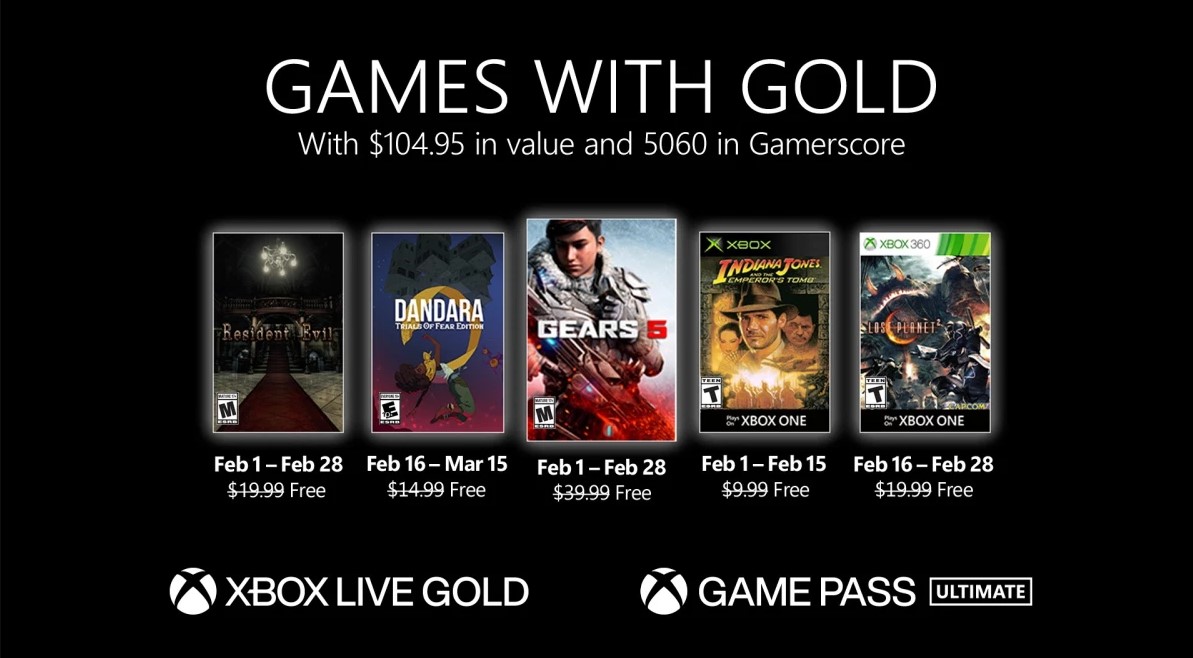 Τα δωρεάν παιχνίδια του Xbox Gold για τον Φεβρουάριο 2021 αποκαλύφθηκαν