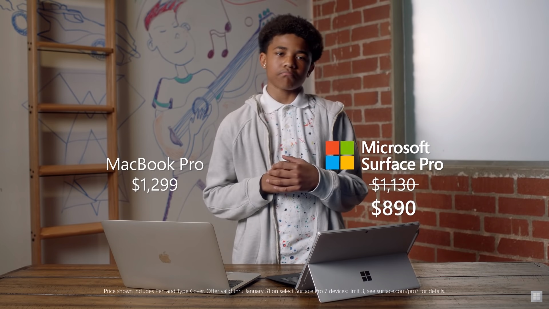 Η νέα διαφήμιση του Microsoft Surface τα βάζει με το MacBook Pro