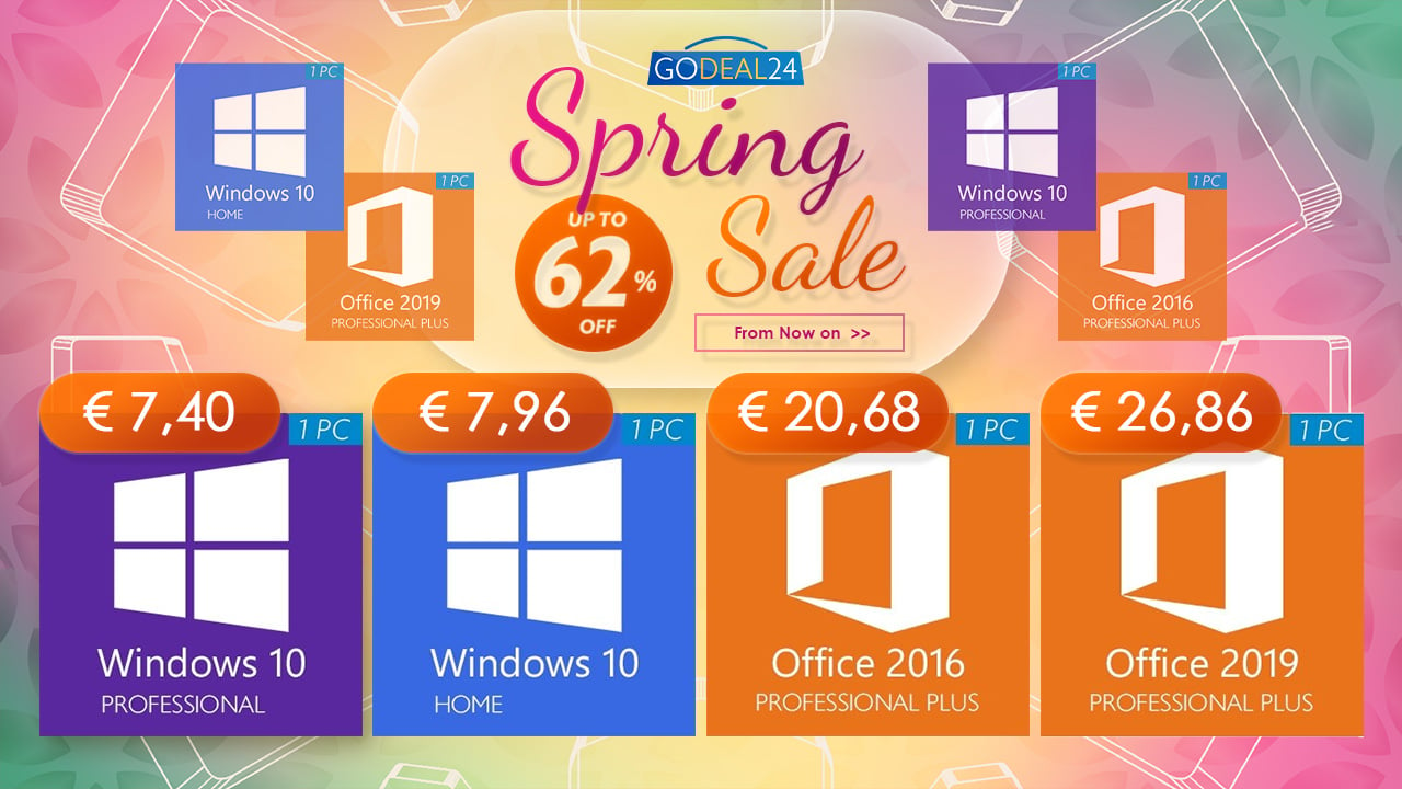 Spring Sales: Windows 10 keys από 7.40€ σε δυνατή προσφορά