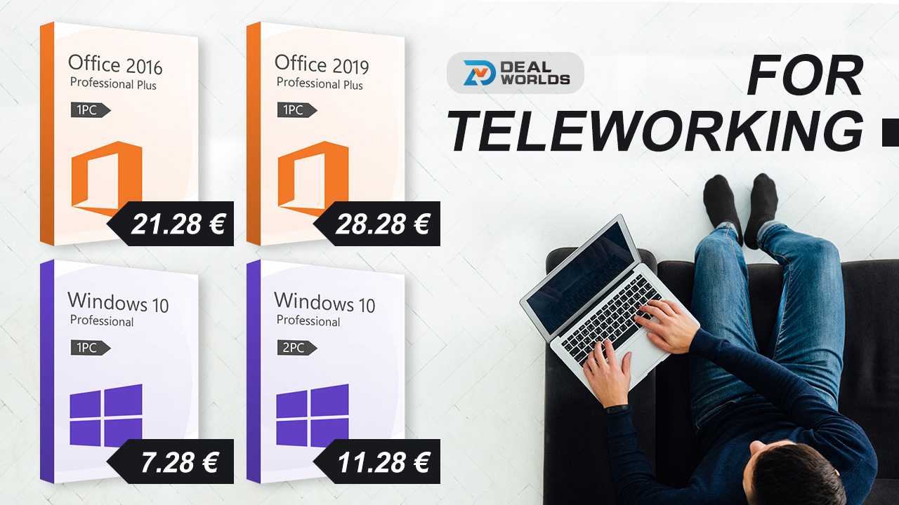 Super Sale στο Dealworlds: αυθεντικά Office/Windows 10 keys από €7,28