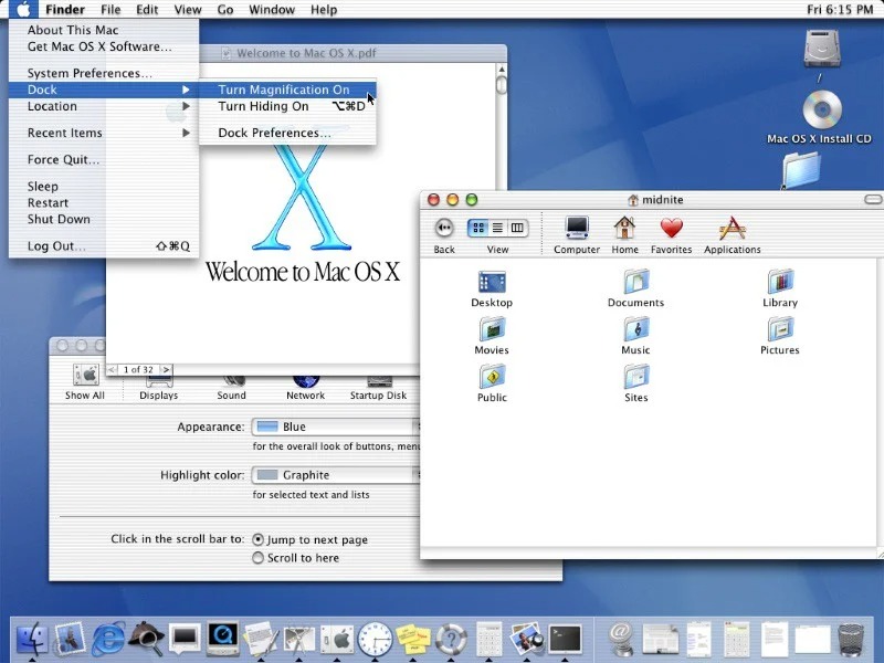 Συμπληρώνονται 20 χρόνια από την πρώτη κυκλοφορία του Mac OS X