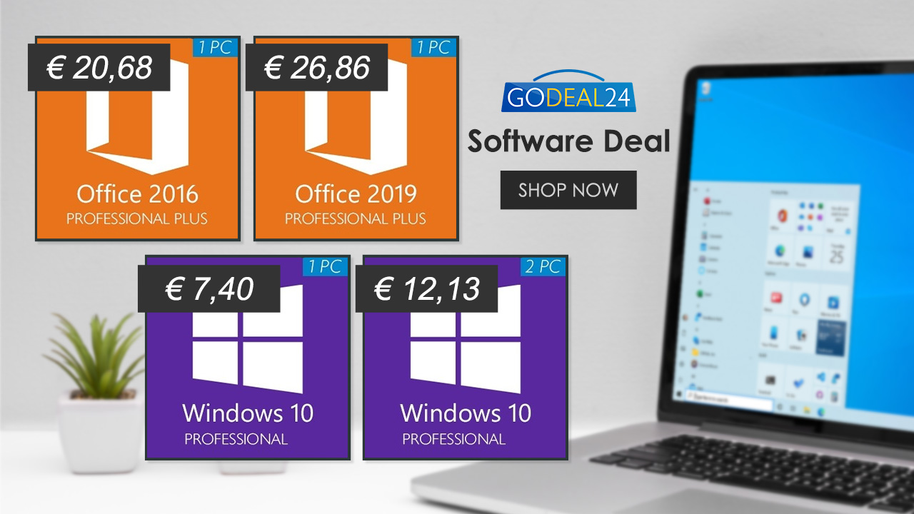 Προσφορές στο GoDeal24: Windows 10 στα 7.40€ και σουίτες Office από 20.86€